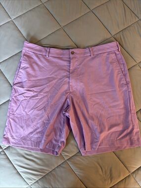 Purple golf shorts